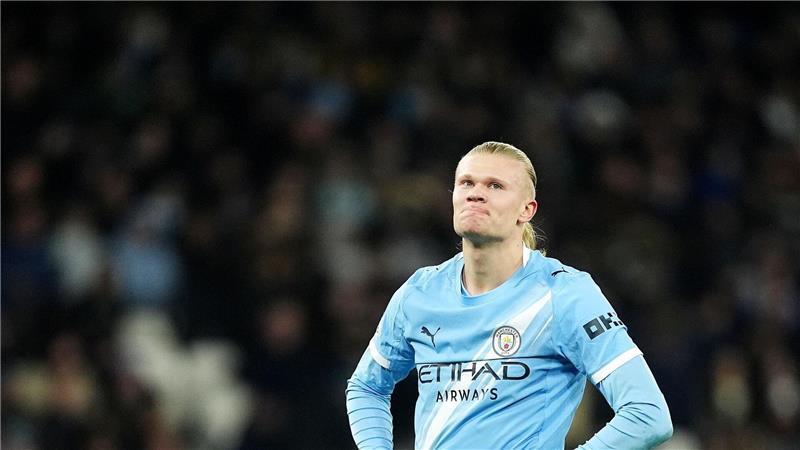 Hatte das Nachsehen: Manchesters Superstürmer Erling Haaland. 