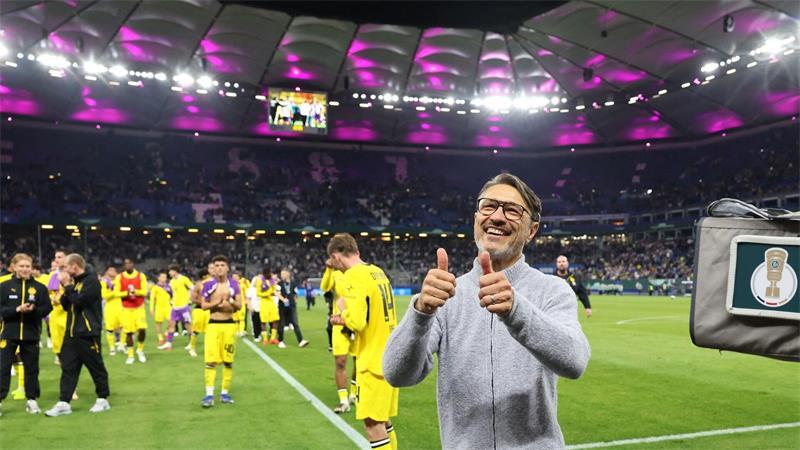 Hatte ebenfalls viel Spaß beim Pokal-Abend in Hamburg: BVB-Trainer Niko Kovac.