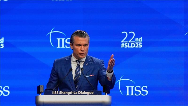 Hegseth warnt vor einem möglichen Angriff Chinas auf Taiwan.