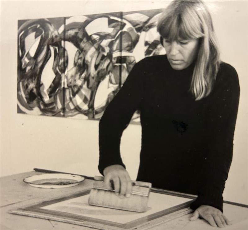 Heidi Meyer bei der Arbeit.