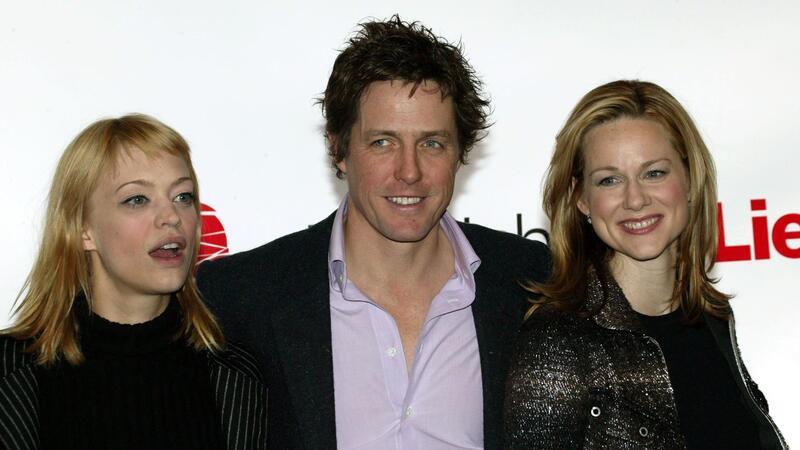 Heike Makatsch, Hugh Grant und Laura Linney (l-r) bei der Premiere 2003 in München.