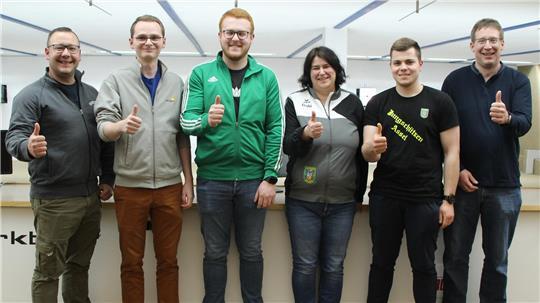 Heiko Maaß, Thilo Wehr, Steffen Hauschild, Gabriele Stelling, Marius Zwernemann, Jan Steffens (v.l.).