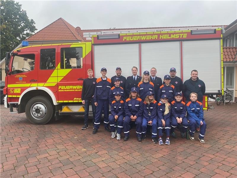 Helmste hat jetzt offiziell eine Jugendfeuerwehr. Fotos: Erhorn