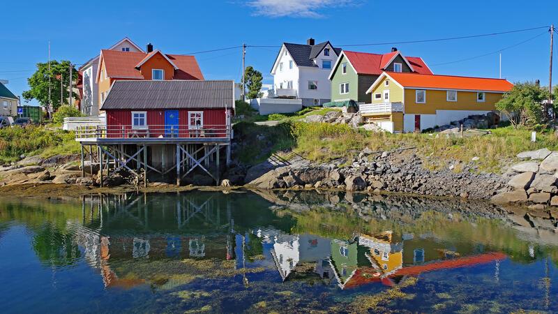 Globetrotter präsentiert seine Multivisionsshow in Buxtehude Henningvaer auf den Lofoten.