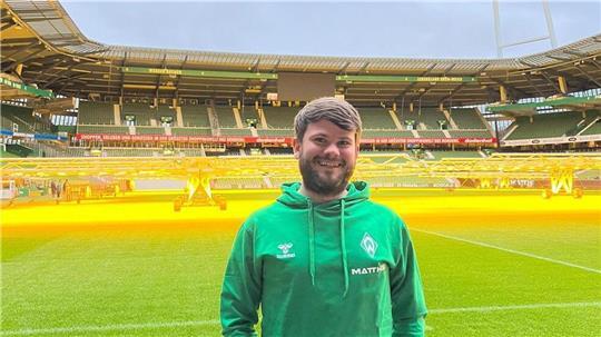 Henrik Gieschen kennt sich im Weserstadion bestens aus - er ist für die Führungen dort zuständig