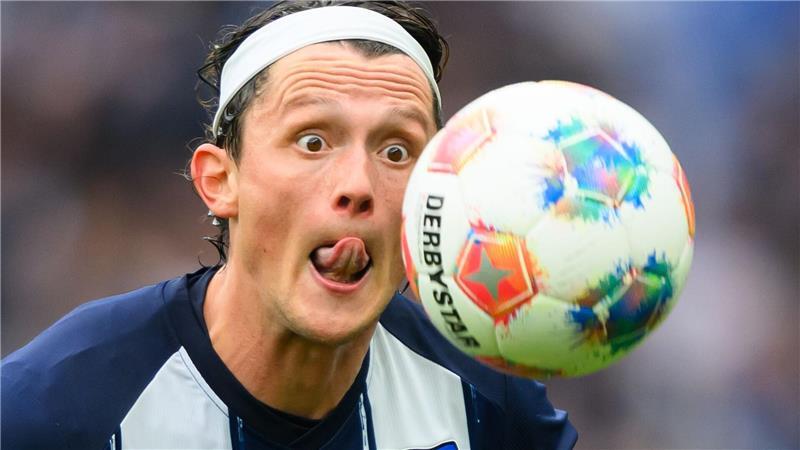 Hertha Kapitän Fabian Reese spielte über drei Jahre in Kiel. (Archivbild)