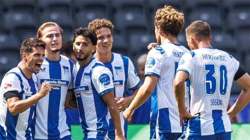 4:1 gegen Heidenheim: Hertha gewinnt Duell der Auftaktsieger Hertha kam in der ersten Halbzeit kaum aus dem Jubeln heraus.