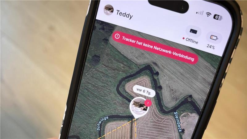 In der Falle erschossen? Die letzten Stunden des Katers Teddy Hier endete das Tracker-Signal. Das Gerät ist bis heute nicht aufzufinden.