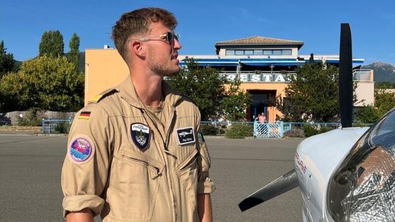 Hier sammelte der 25-Jährige erste Flugstunden.