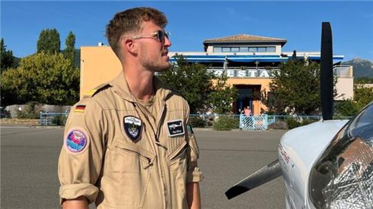 Hier sammelte der 25-Jährige erste Flugstunden.