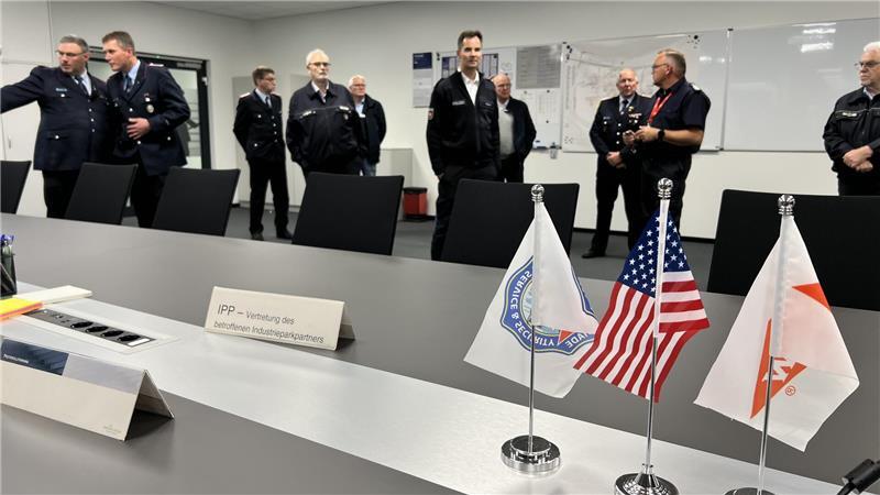 Neue Rettungswache der Dow: Ein Traum für jeden Feuerwehrmann Hier tagt der Notfallstab, wenn es im Chemiepark mal brenzlig werden sollte.