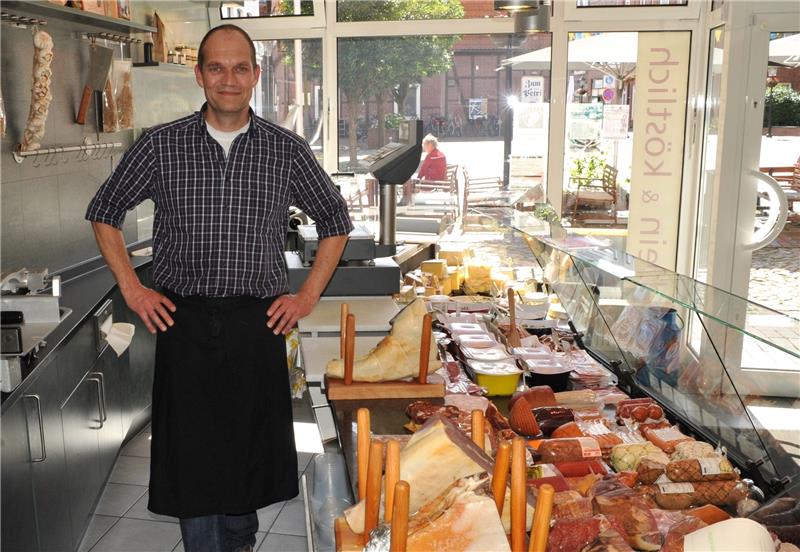 Hinrich Basedahl hat über zehn Jahre lang am Petri-Platz hochwertige Lebensmittel verkauft. Fotos Wisser