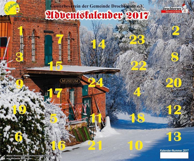 Hinter den Türchen gibt’s Gewinne.