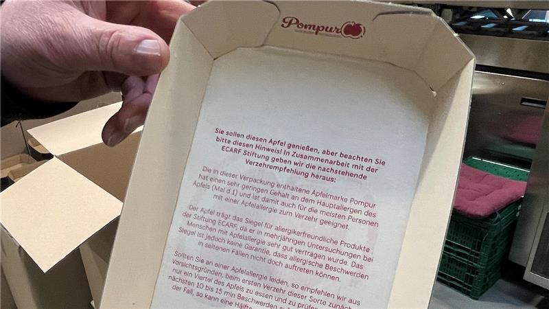 Hinweise für Allergiker vor dem Biss in den Pompur.