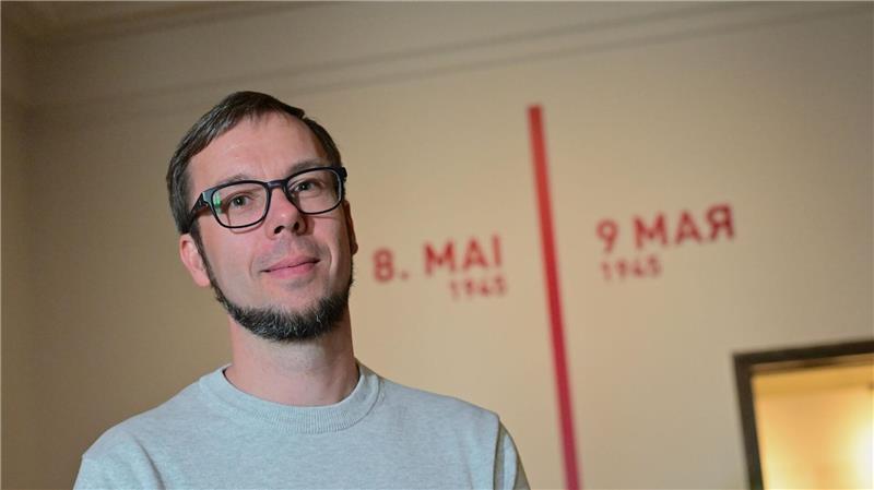 Historiker Christoph Meißner vom Museum Berlin-Karlshorst, dem historischen Ort der Kapitulation. (Archivbild)