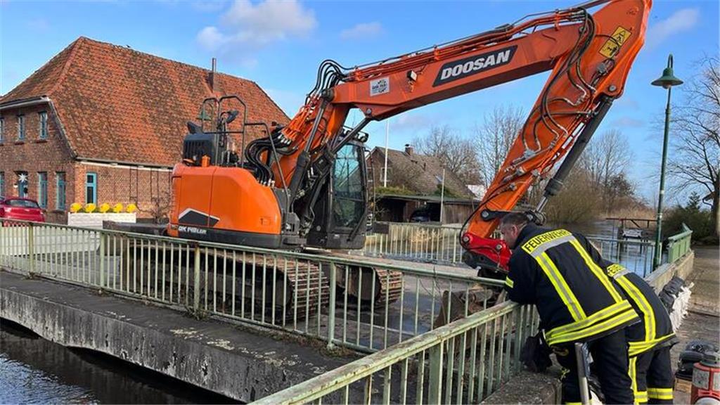 Hochwasser-Alarm an der Lühe und in Dammhausen.