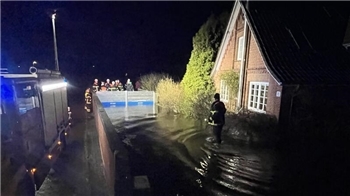 Hochwasser-Alarm an der Lühe und in Dammhausen.