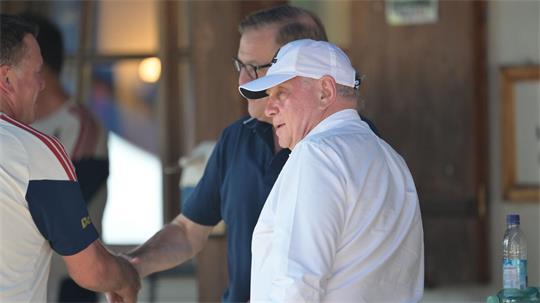 Hoeneß spricht in Rottach-Egern.