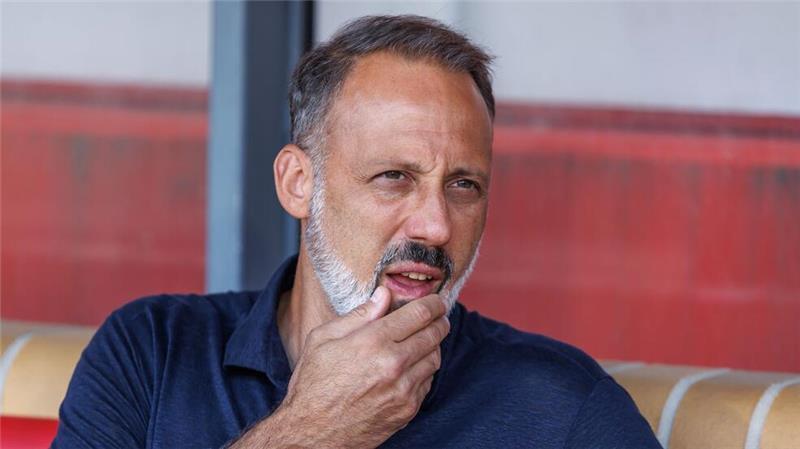 Hoffenheims Trainer Matarazzo sah eine schwache erste Halbzeit seiner Mannschaft.