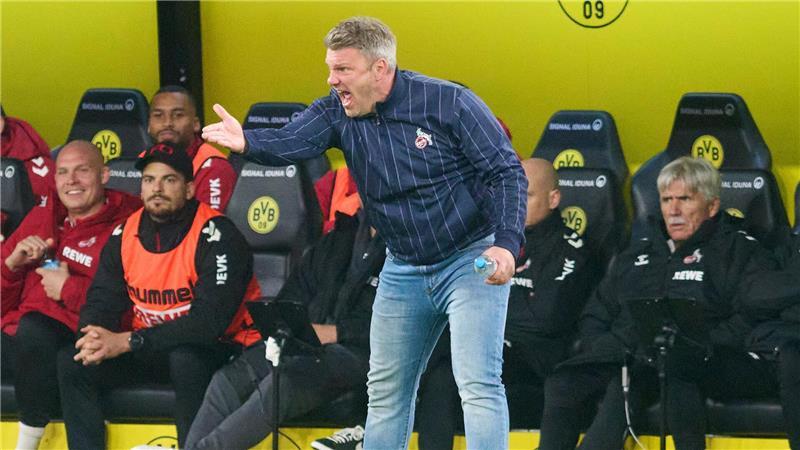 Horrorverletzung überschattet späten BVB-Sieg gegen Köln Hoffte auf die kleinen Momente: Kölns Trainer Lukas Kwasniok.