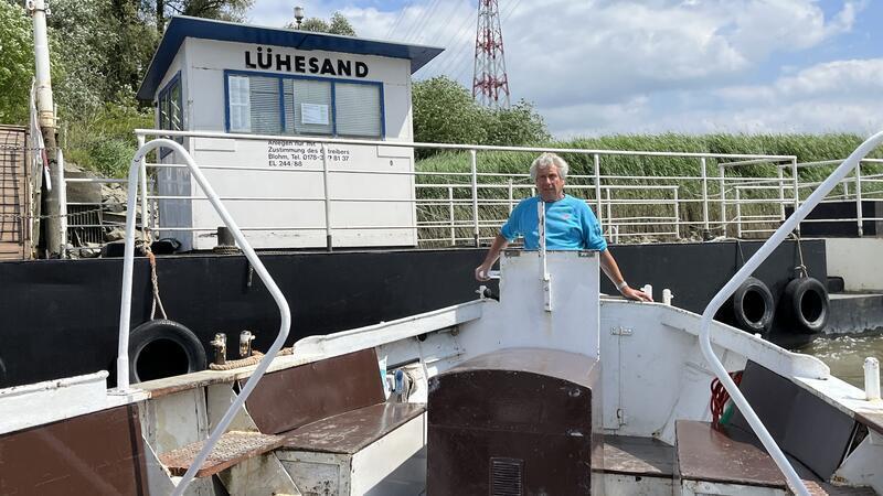 Pächter gesucht: Wie geht es für die Camper auf Lühesand weiter? Holger Blohm würde einem neuen Pächter übergangsweise als Fährmann zur Seite stehen.
