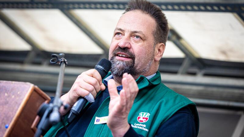 Holger Hennies, Präsident vom Landvolk Niedersachsen, sagt: "Protest und Revolution sind nicht unsere Lebenseinstellung."