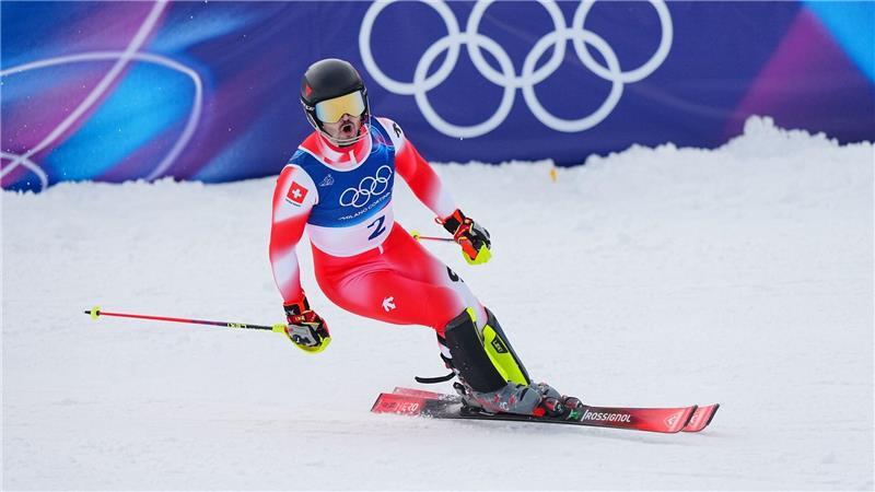 Holte seine dritte Medaille bei den Spielen in Italien: Loic Meillard.