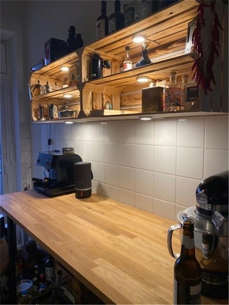 Holzkisten für den Vintage-Look in der Küche – vermarktet aus dem Alten Land in Grünendeich.