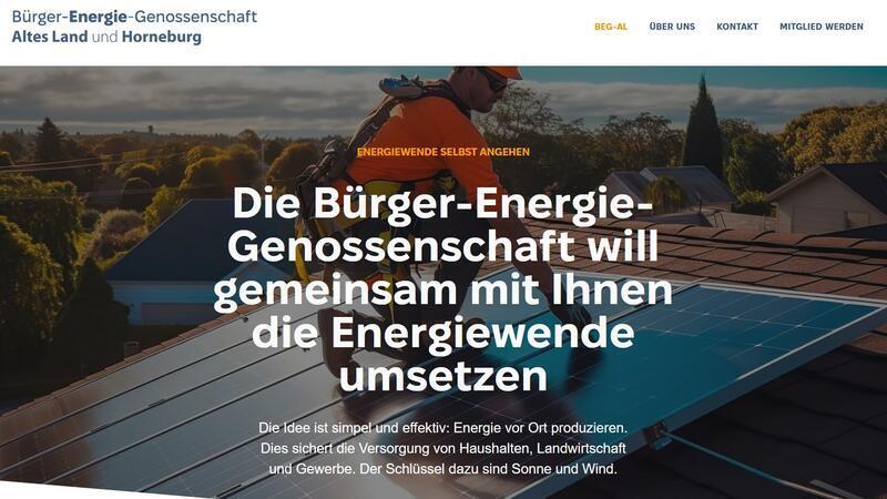 Warum diese Photovoltaikanlage gut für Äpfel und den Geldbeutel ist Homepage der Bürger-Energie-Genossenschaft Altes Land und Horneburg.