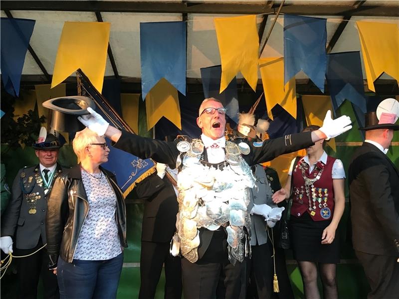 Horst Lehmann ist nach 23 Jahren in der Gilde am Montagabend König der Schützengilde geworden. Foto: Wisser