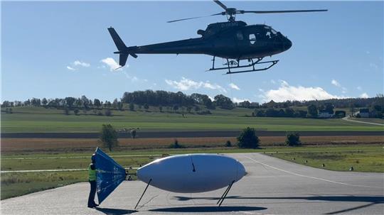 Hubschrauber werden solche Sonden ab dem 7. Oktober mehrfach über Harsefeld kreisen lassen.