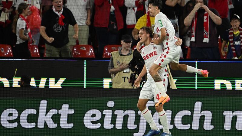 Köln feiert ersten Sieg mit Torfestival gegen Braunschweig Hübers trifft zum 1:0.