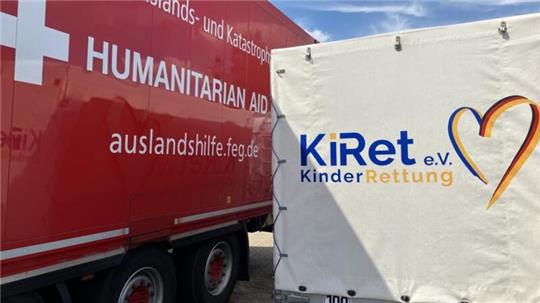 Humanitäre Hilfe für die Opfer des zerstörten Kinderkrankenhauses in Kiew kommt auch von dem Verein KiRet aus Nindorf.