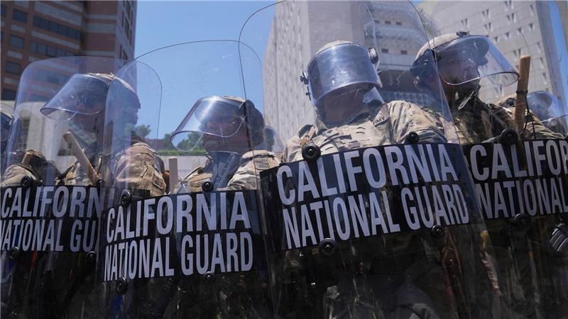 Hunderte Soldaten der Nationalgarde sind in Los Angeles im Einsatz.