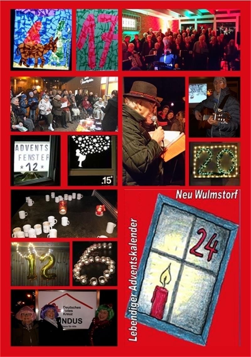 Neu Wulmstorf bekommt wieder einen lebendiger Kalender I mpressionen aus früheren lebendigen Adventskalendern in Neu Wulmstorf: So soll es 2021 wieder werden.