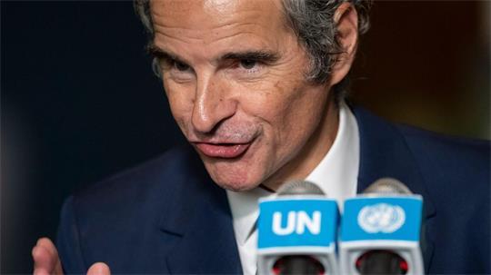 IAEA-Chef Grossi verwies auf die US-iranische Rahmenvereinbarung, wonach das Uran unter der IAEA-Aufsicht zumindest verdünnt werden soll. (Archivbild)