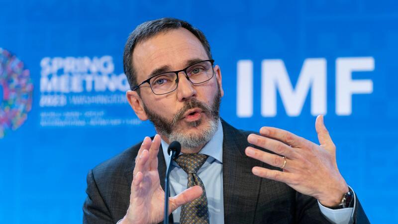 IWF senkt Prognose für Deutschland IWF-Chefvolkswirt Pierre-Olivier auf der Frühjahrstagung von IWF und Weltbank in Washington.