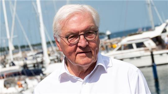 „Ich freue mich, nach 2018 wieder hier zu sein“, sagte Bundespräsident Frank-Walter Steinmeier.