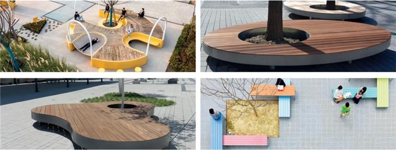 Ideen für eine Gestaltung des künftigen Baljer Freizeitplatzes mit einer Sitzgruppe rund um die Linde herum . Die soll den abgängigen Baum ersetzten.