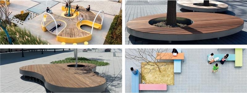 150.000 Euro für Balje - So soll der neue Freizeitplatz aussehen Ideen für eine Gestaltung des künftigen Baljer Freizeitplatzes mit einer Sitzgruppe rund um die Linde herum . Die soll den abgängigen Baum ersetzten.
