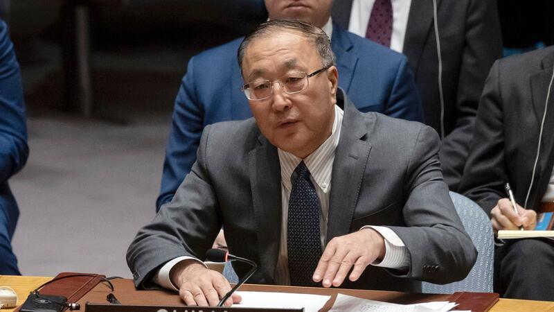„Illegale Militäroperationen stoppen“: Chinas UN-Botschafter Zhang Jun.