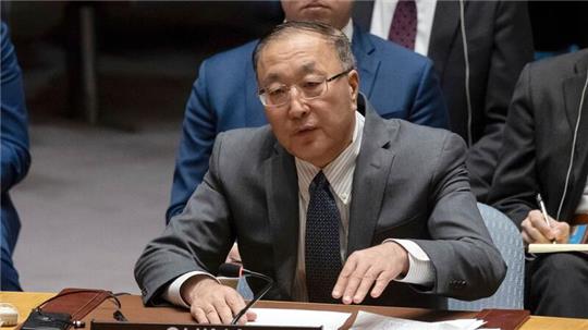 „Illegale Militäroperationen stoppen“: Chinas UN-Botschafter Zhang Jun.