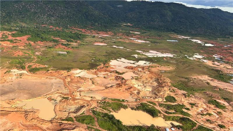 Illegaler Goldabbau im Amazonas