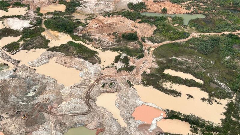 Illegaler Goldabbau im Amazonas