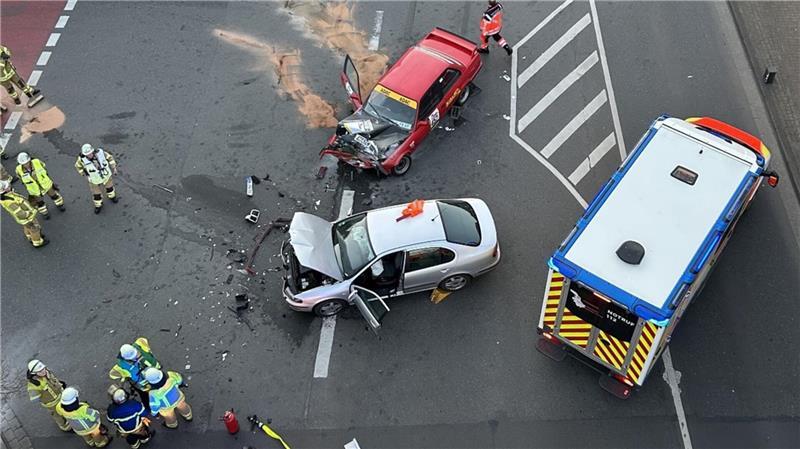 Im April 2025: An der Kreuzung Bahnhofstraße/Wallstraße in Stade kam es zu einem Zusammenstoß.