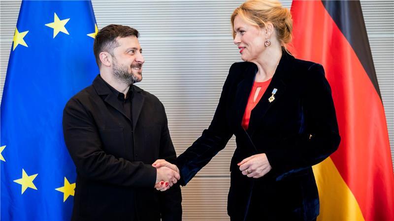 Im Dezember empfing Klöckner den ukrainischen Präsidenten im Bundestag. (Archivbild)
