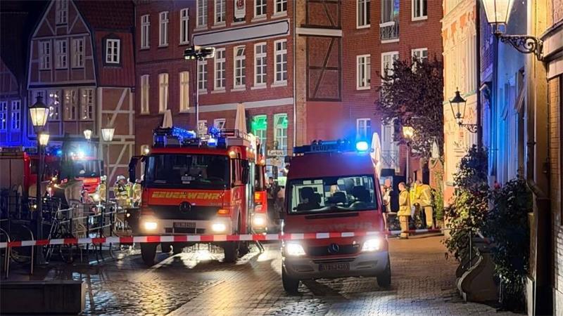 Im Goebenhaus in Stade brannte es in einer Küche in einer Wohnung.
