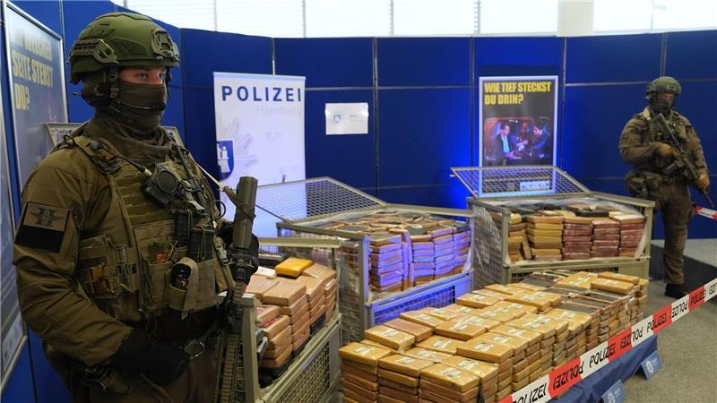 Im Jahr 2025 haben die Behörden in Deutschland bislang weniger Kokain abgefangen als in den Vorjahren. (Archivbild) 