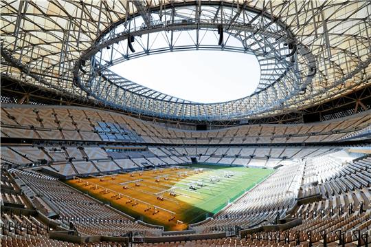 Im „Lusail Iconic Stadium“ mit seinen 80.000 Sitzplätzen steigt das WM-Finale. Foto: dpa/Charisius