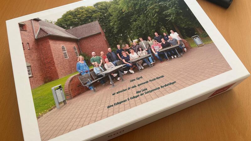 Vollzeit trotz Handicap? Der Amtsarzt traute ihr das nicht zu Im Ruhestand soll keine Langeweile aufkommen: Ein Puzzle mit 500 Teilen bekam Sigrid Unruh von ihren Kollegen zum Abschied.